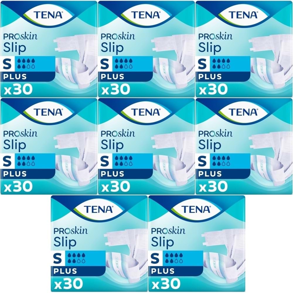 Tena Proskin Slip Plus Bel Bantlı Yetişkin Bezi S - Küçük - Small 240 Adet