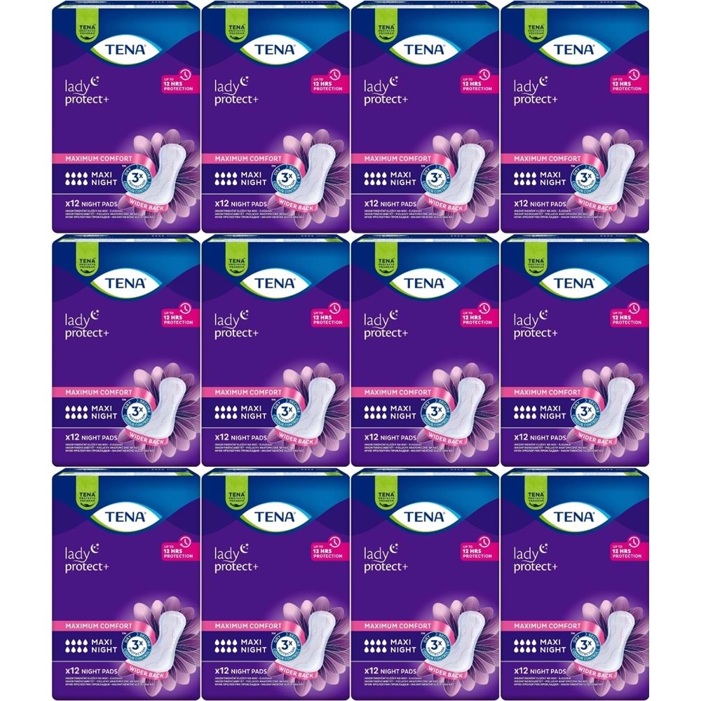 Tena Lady Protect Mesane Pedi Maxi Night Geceye Özel 144 Adet