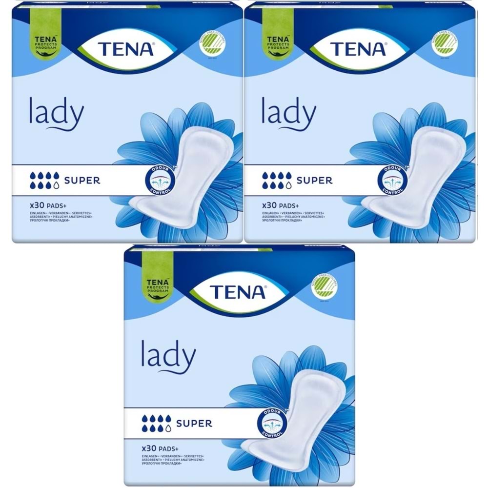 Tena Lady Süper Kadın Mesane Pedi 90 Adet