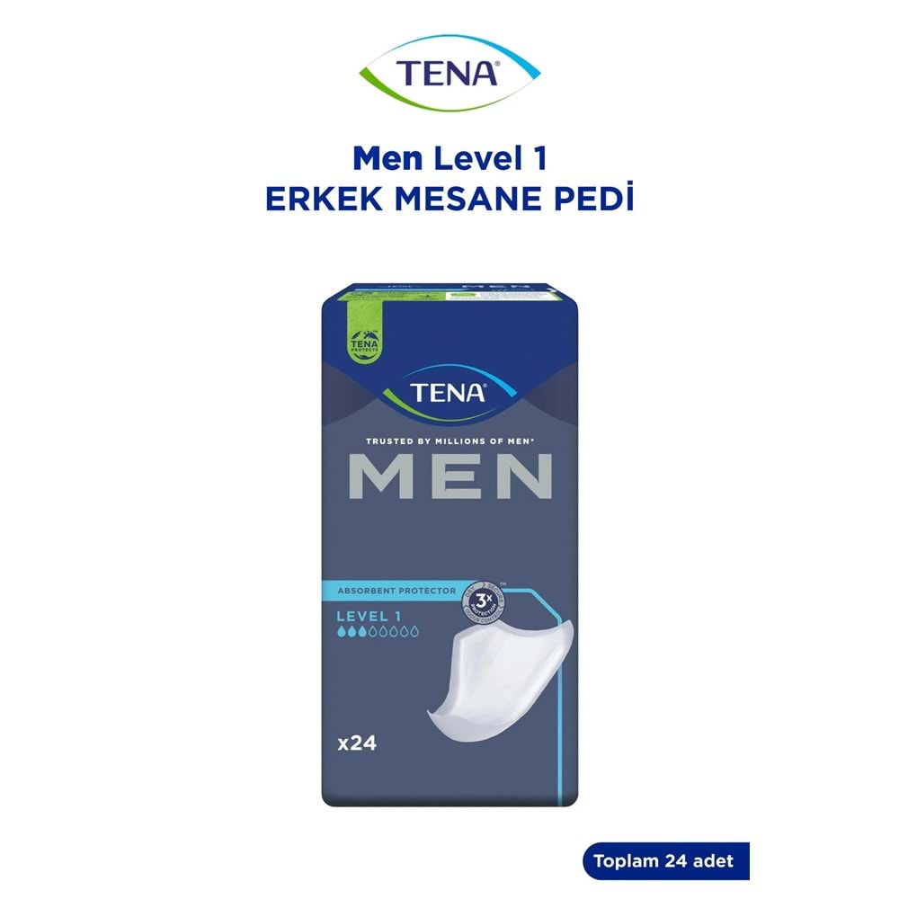 Tena Men Emici Koruma Level 1 Erkek Mesane Pedi 48 Adet