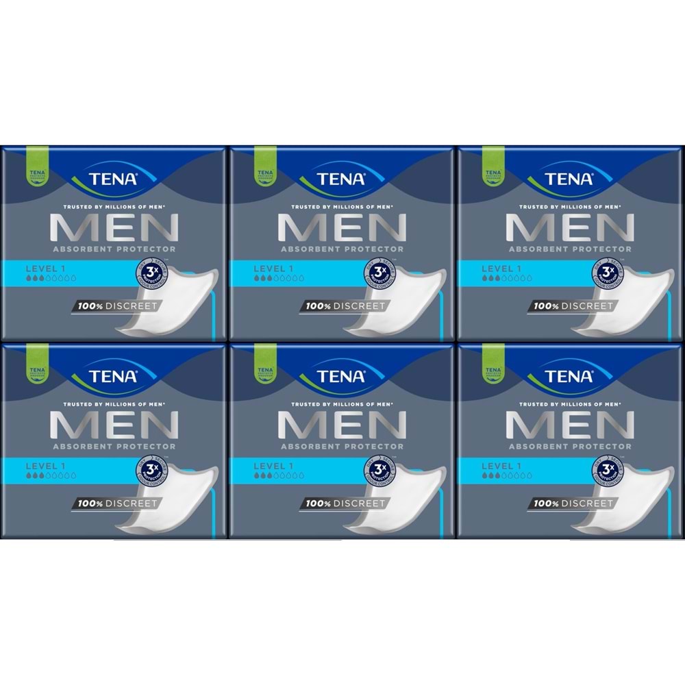 Tena Men Emici Koruma Level 1 Erkek Mesane Pedi 144 Adet