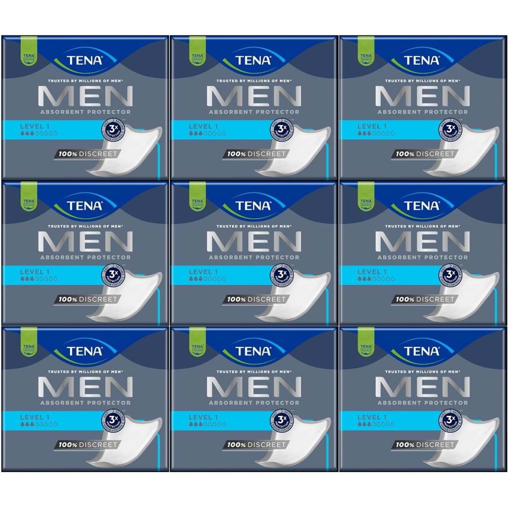 Tena Men Emici Koruma Level 1 Erkek Mesane Pedi 216 Adet