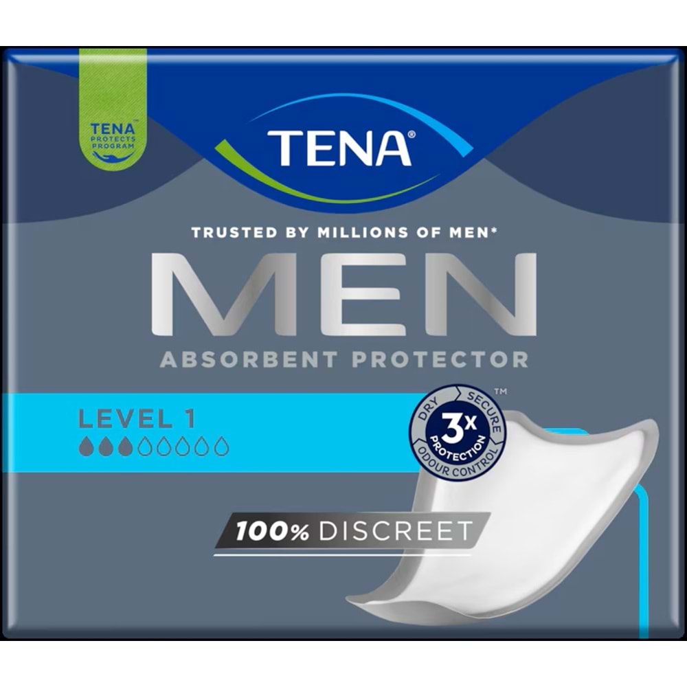 Tena Men Emici Koruma Level 1 Erkek Mesane Pedi 288 Adet