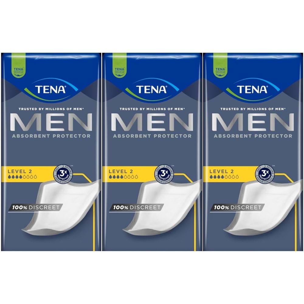 Tena Men Emici Koruma Level 2 Erkek Mesane Pedi 60 Adet