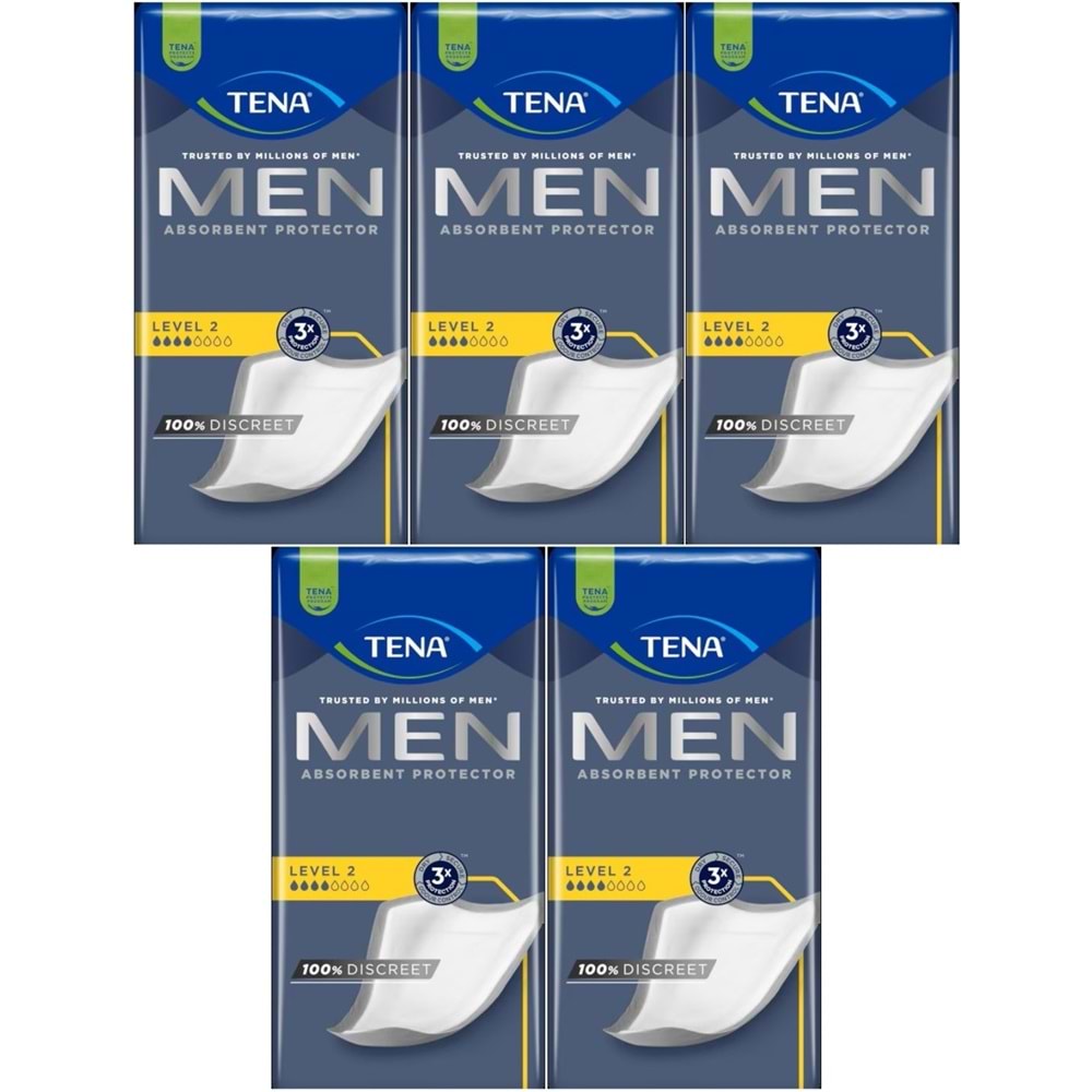 Tena Men Emici Koruma Level 2 Erkek Mesane Pedi 100 Adet