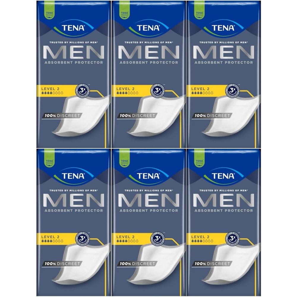 Tena Men Emici Koruma Level 2 Erkek Mesane Pedi 120 Adet