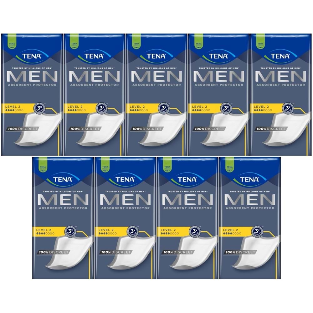 Tena Men Emici Koruma Level 2 Erkek Mesane Pedi 180 Adet