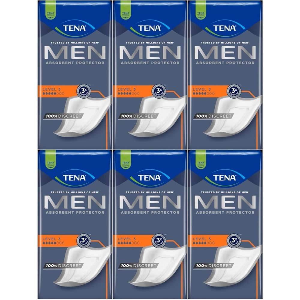 Tena Men Emici Koruma Level 3 Erkek Mesane Pedi 96 Adet