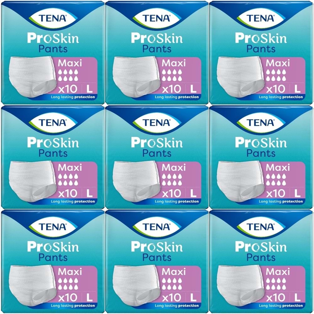 Tena Proskin Pants Maxi Emici Külot Yetişkin Bezi L - Büyük - Large 90 Adet
