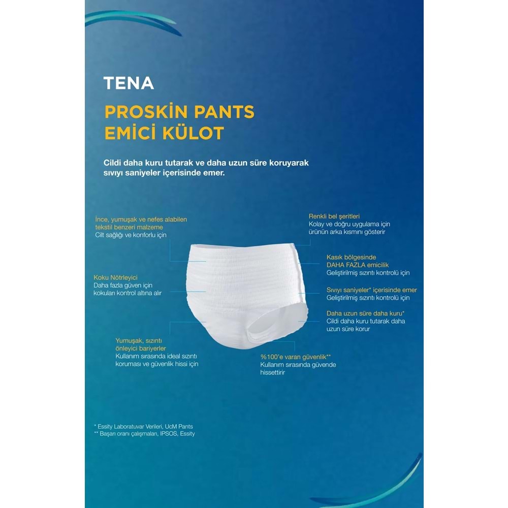 Tena Proskin Pants Maxi Emici Külot Yetişkin Bezi M - Orta - Medium 80 Adet