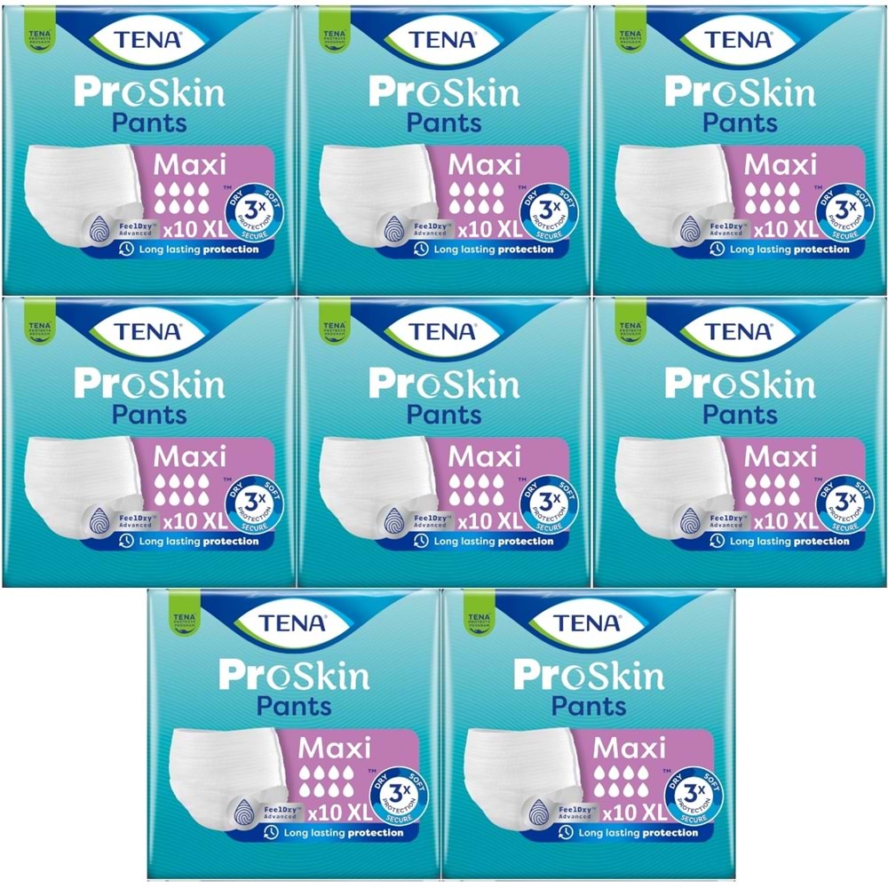 Tena Proskin Pants Maxi Emici Külot Yetişkin Bezi XL - Ekstra Large - Extra Large 80 Adet