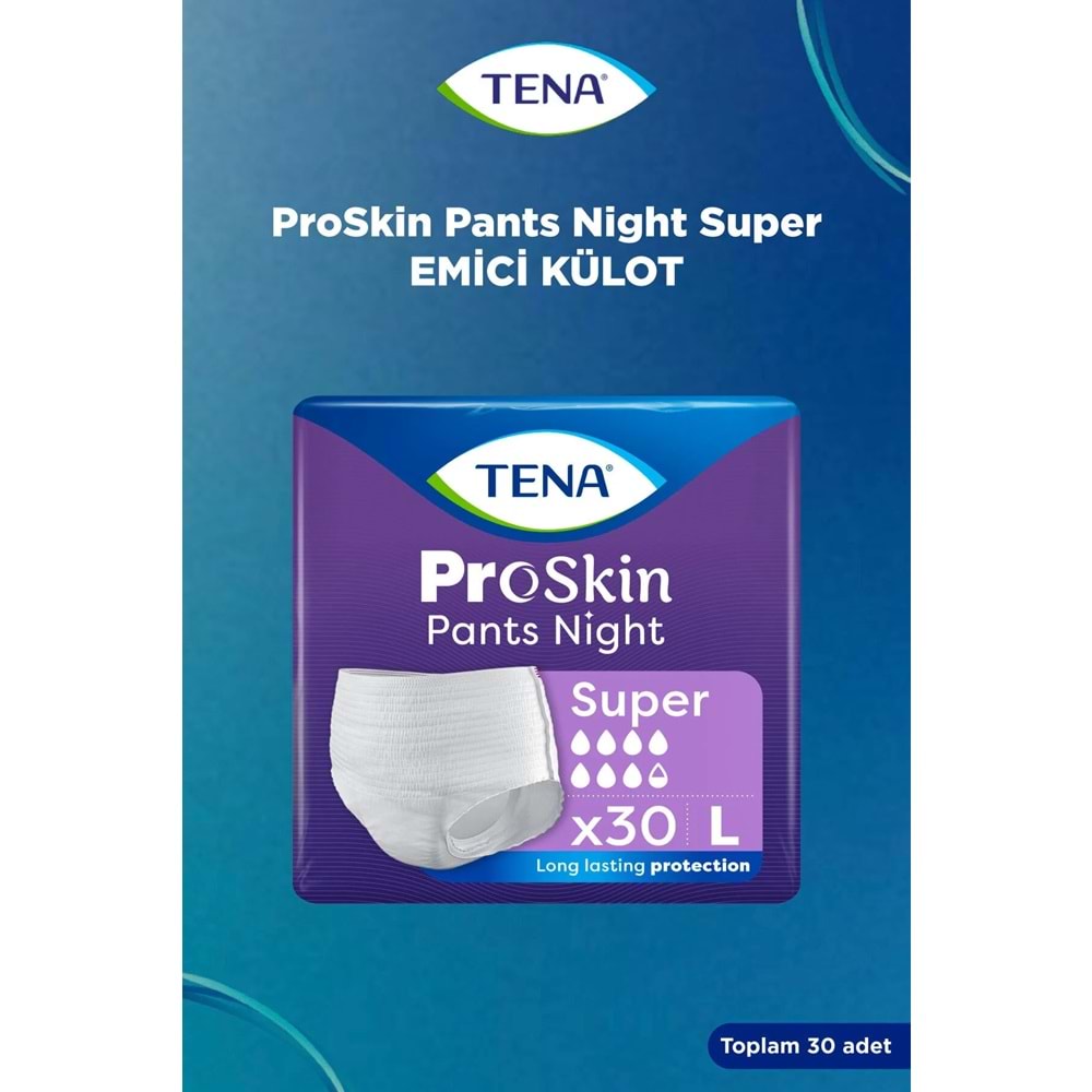 Tena Proskin Pants Süper Night Gece Emici Külot Yetişkin Bezi L - Büyük - Large 180 Adet