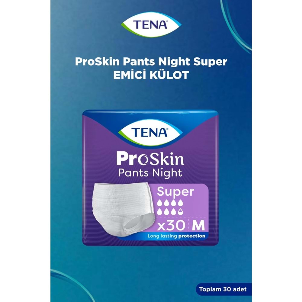 Tena Proskin Pants Süper Night Gece Emici Külot Yetişkin Bezi M - Orta - Medium 60 Adet