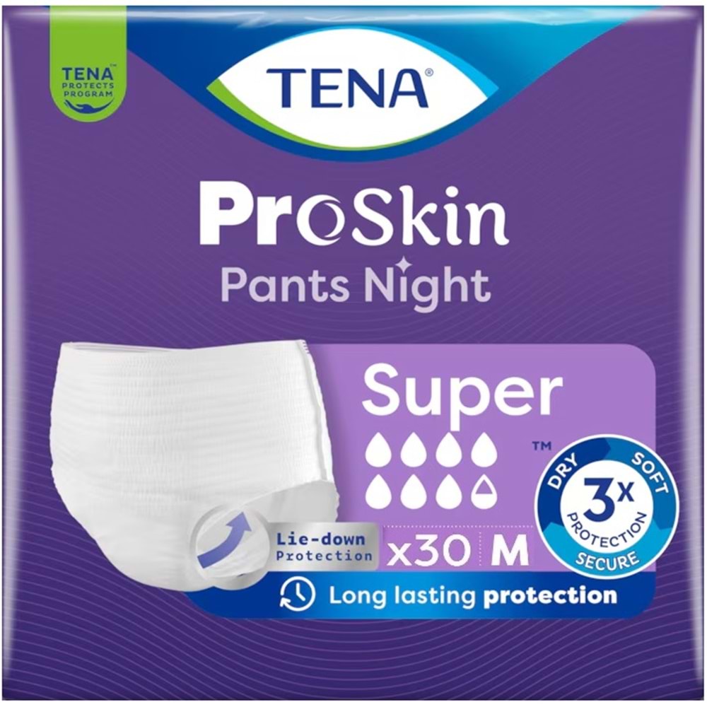 Tena Proskin Pants Süper Night Gece Emici Külot Yetişkin Bezi M - Orta - Medium 360 Adet