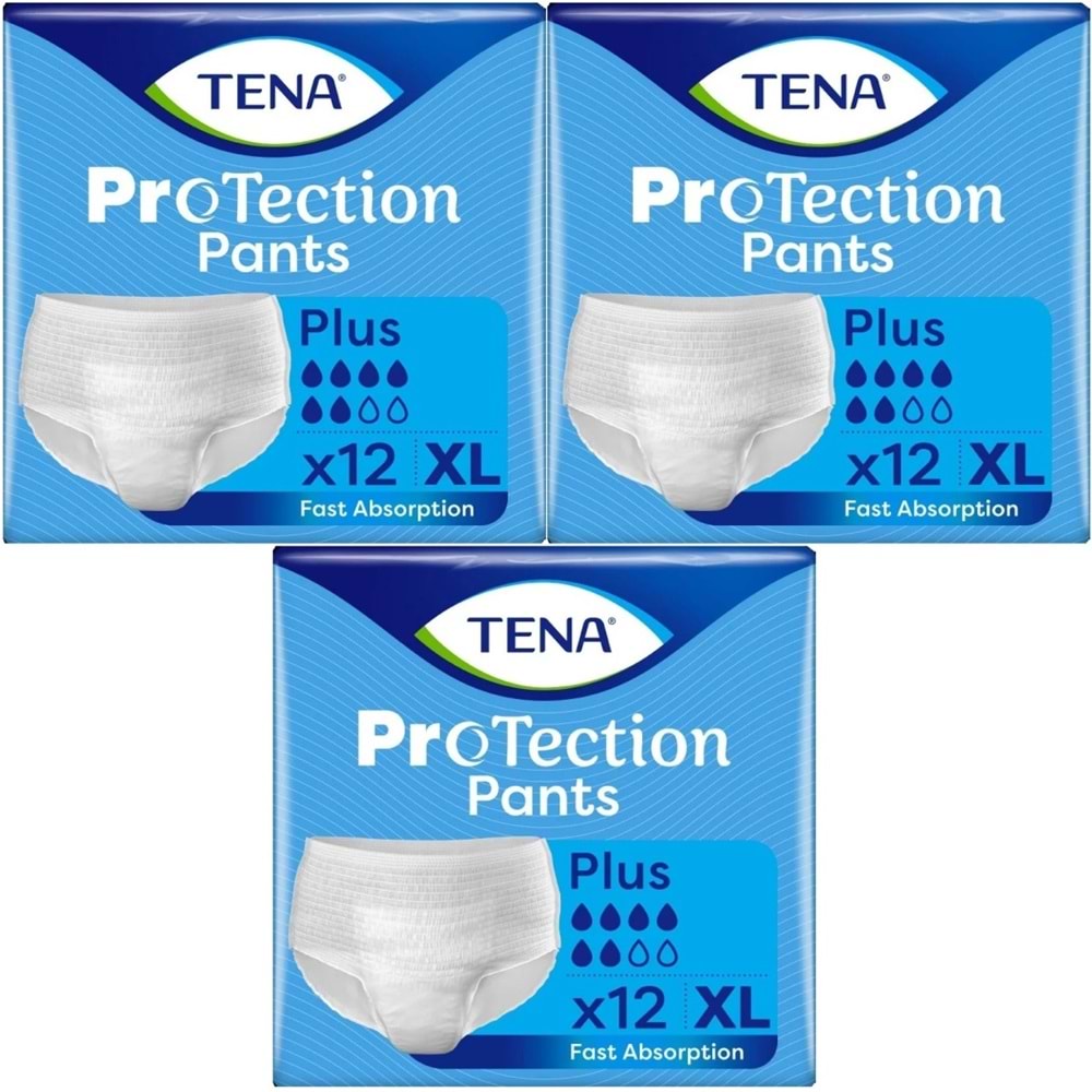 Tena ProTection Pants Plus Emici Külot Yetişkin Bezi XL - Ekstra Büyük - Extra Large 36 Adet