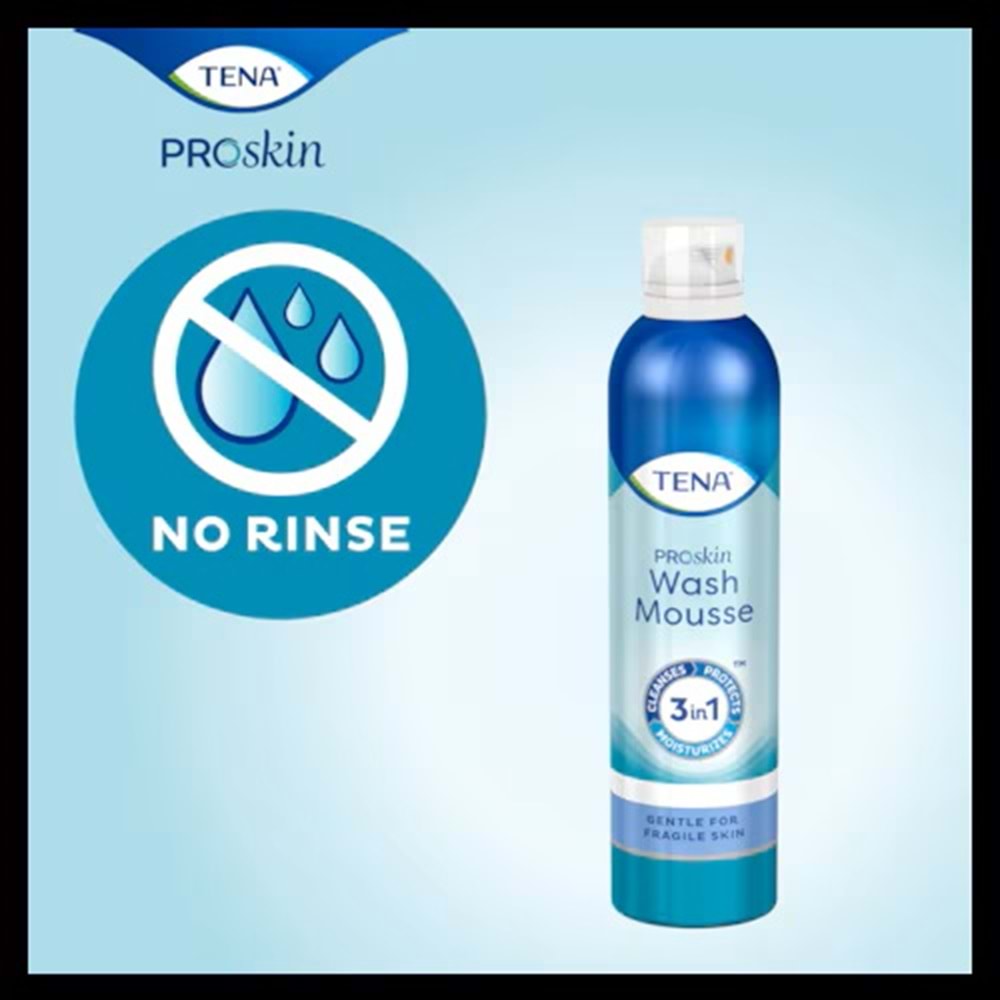 Tena Proskin Vücut Temizleme Köpüğü 400 ML (3 in 1 Arada) (4 Lü Set)