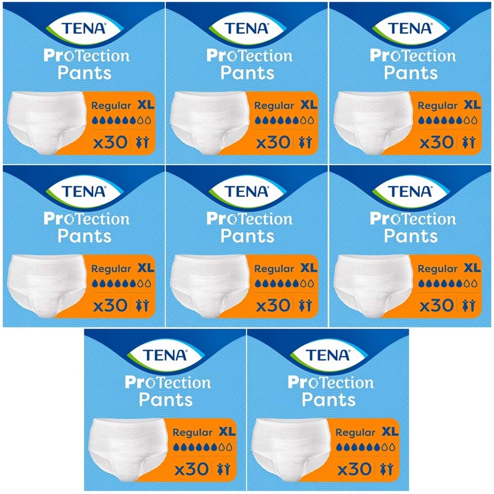 Tena ProTection Pants Regular Emici Külot Yetişkin Bezi XL - Ekstra Büyük - Extra Large 240 Adet