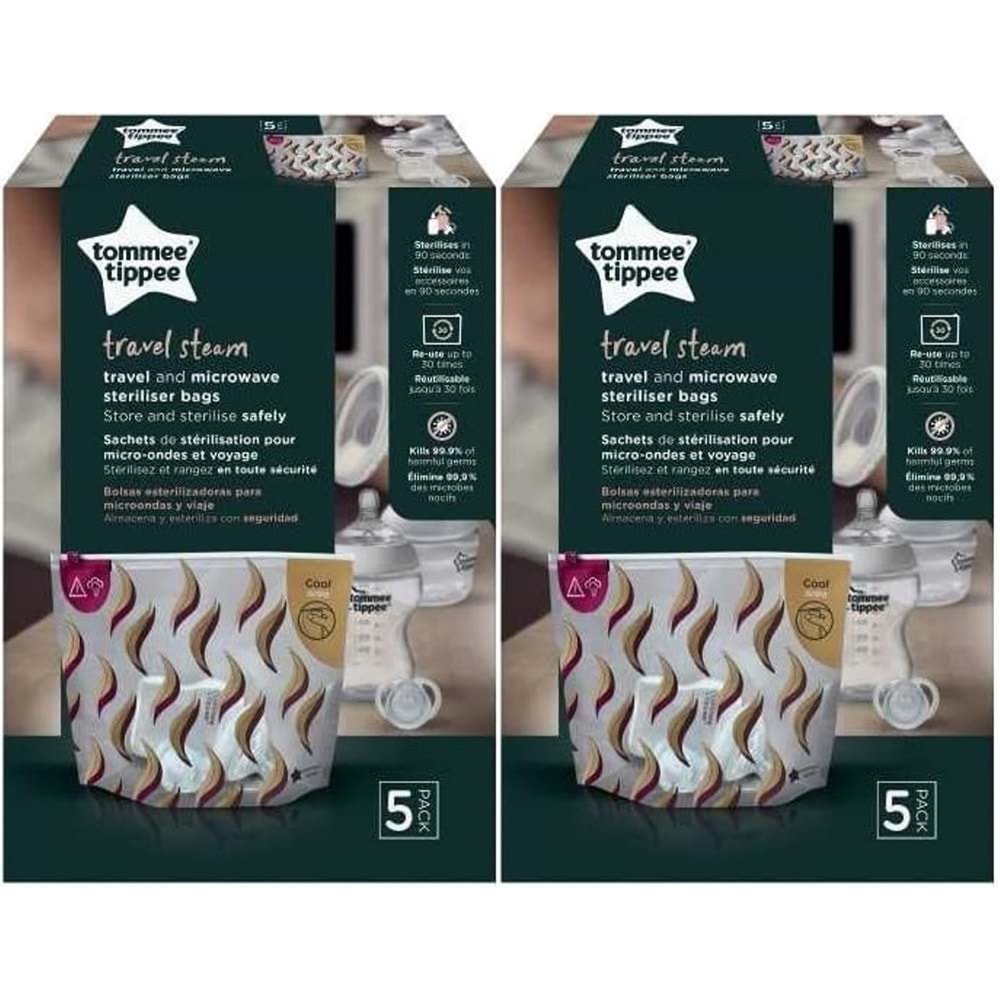 Tommee Tippee Seyahat ve Mikrodalga Sterilizatör Torbası (2 Li Set)