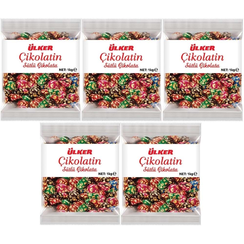 Ülker Çikolatin Sütlü İkramlık Çikolata 5KG (5PK*1KG)