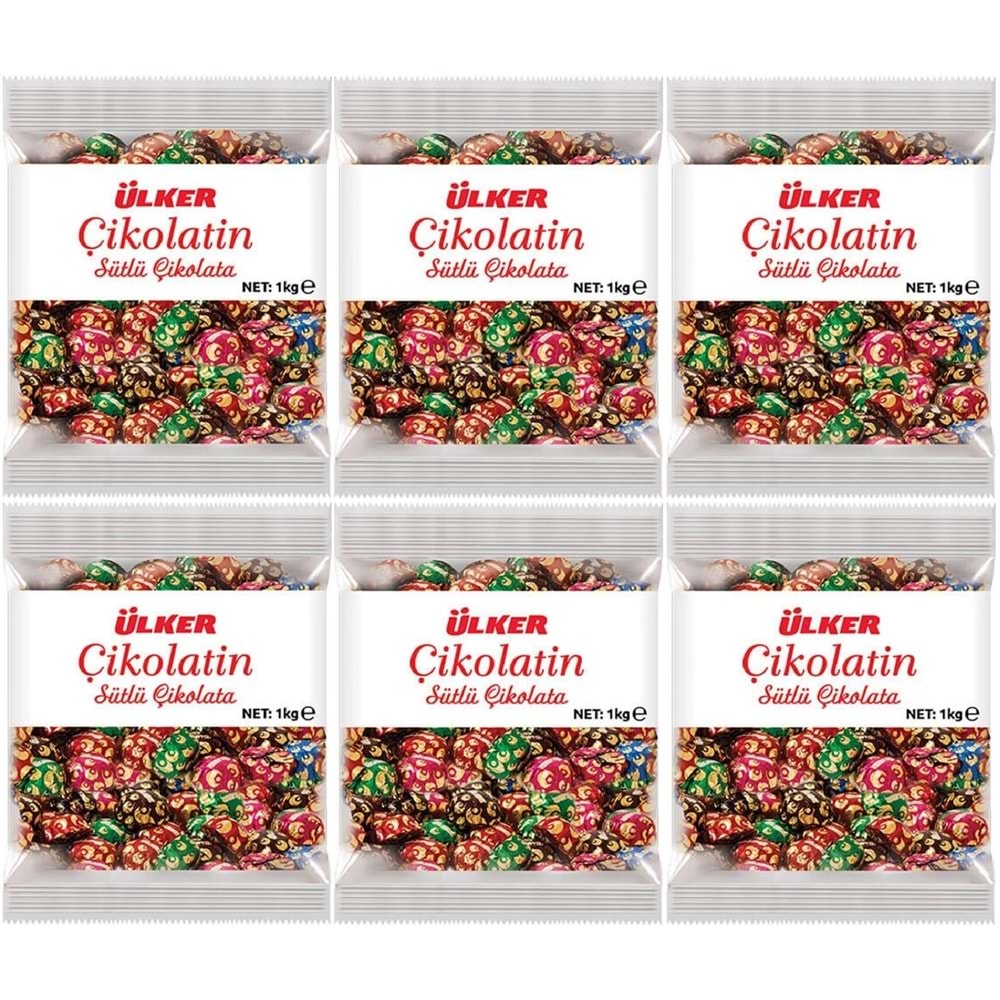 Ülker Çikolatin Sütlü İkramlık Çikolata 6KG (6PK*1KG)