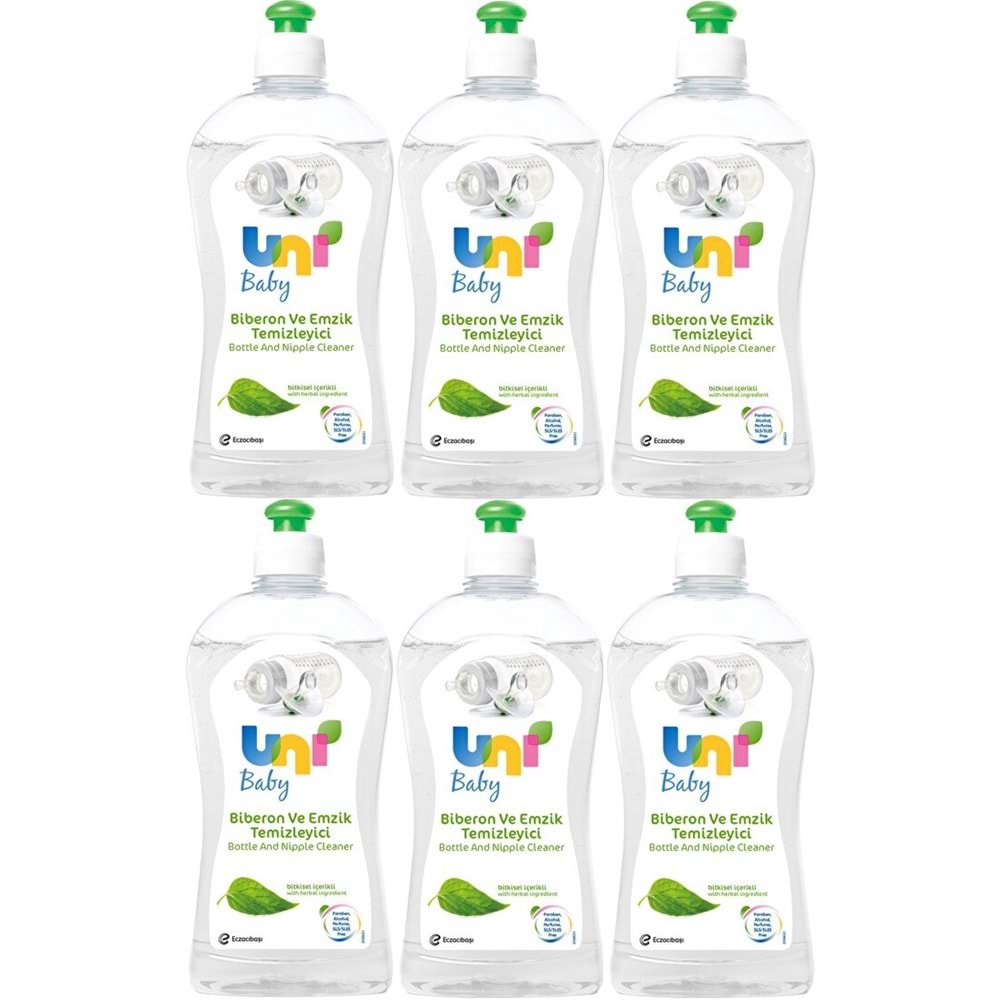 Uni Baby Biberon ve Emzik Temizleyici 500ML (6 Lı Set)
