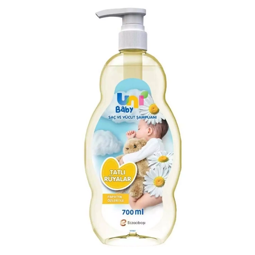 Uni Baby Bebek Şampuanı 700ML Tatlı Rüyalar (Pompalı) (6 Lı Set)