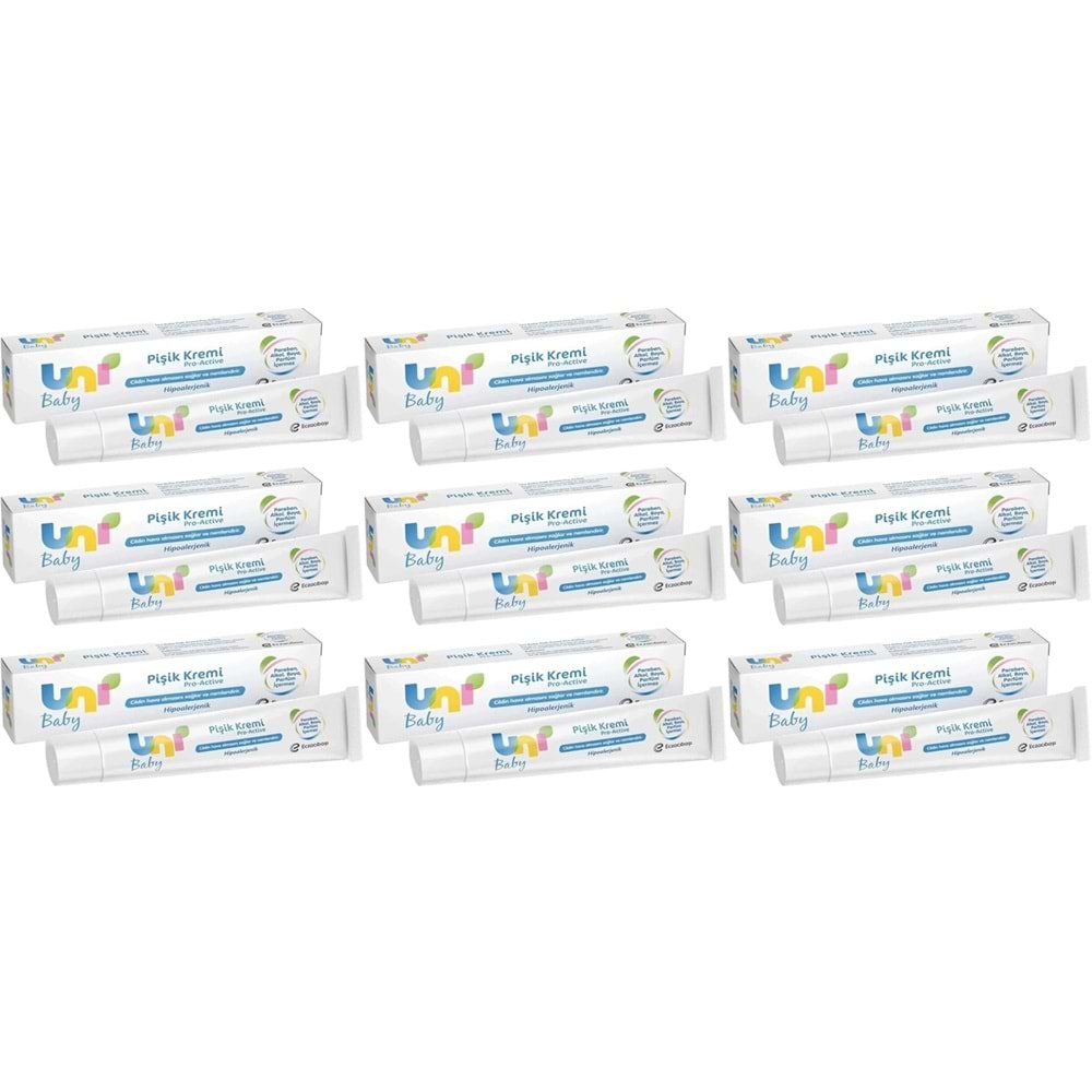 Uni Baby Pişik Kremi 30ML (9 Lu Set)