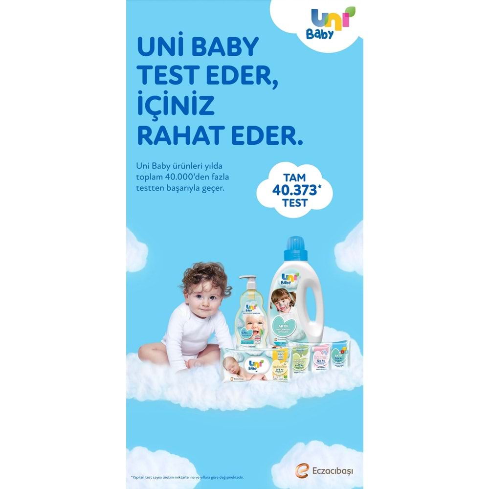 Uni Baby Islak Havlu Mendil İlk Adım 52 Yaprak (15 Li Set) 780Yaprak (5PK*3)