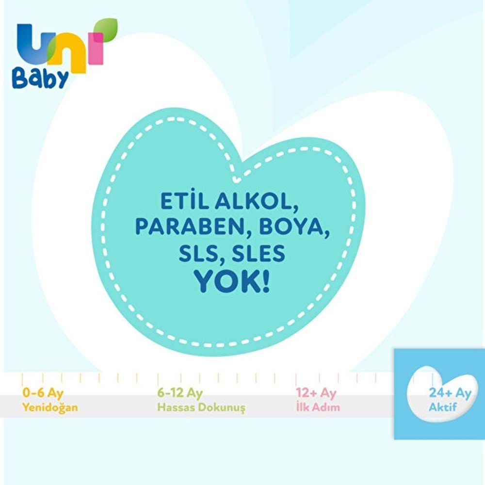 Uni Baby Islak Havlu Mendil 52 Yaprak Aktif 64 Lü Set (16PK*4) 3328 Yaprak