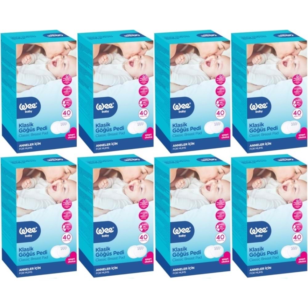 Wee Baby Klasik Göğüs Pedi (40 Lı) 320 Adet (8Pk*40)