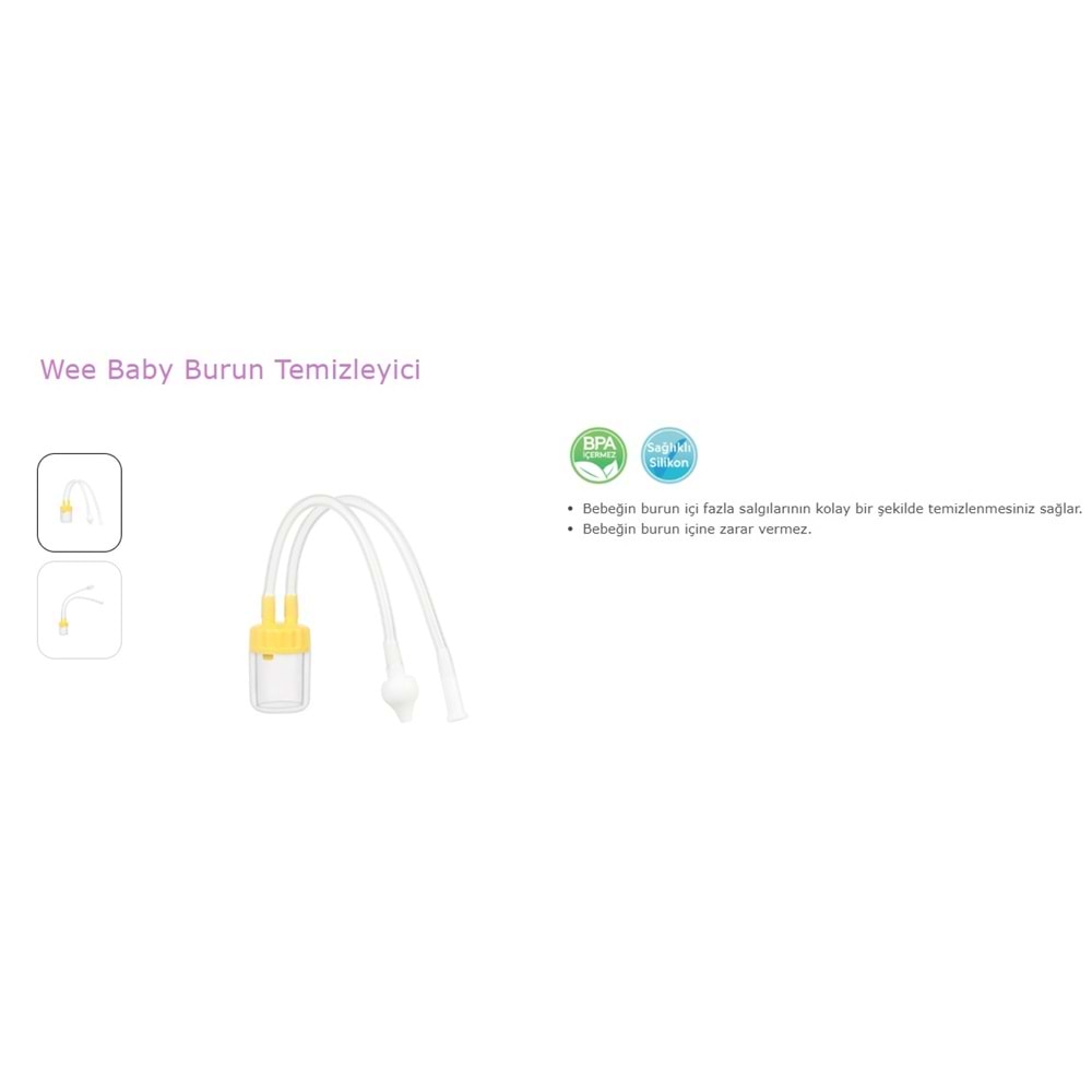 Wee Baby Burun Aspiratörü ve Temizleyici (5 Li Set)