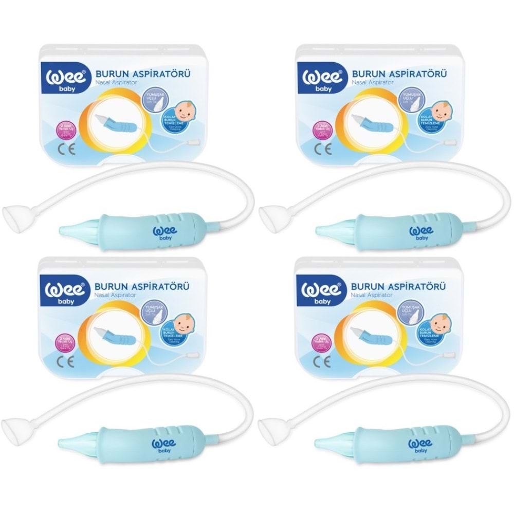 Wee Baby Burun Aspiratörü Nasal (Yeni Saklama Kabı Kutulu) (4 Lü Set) (WEE162)