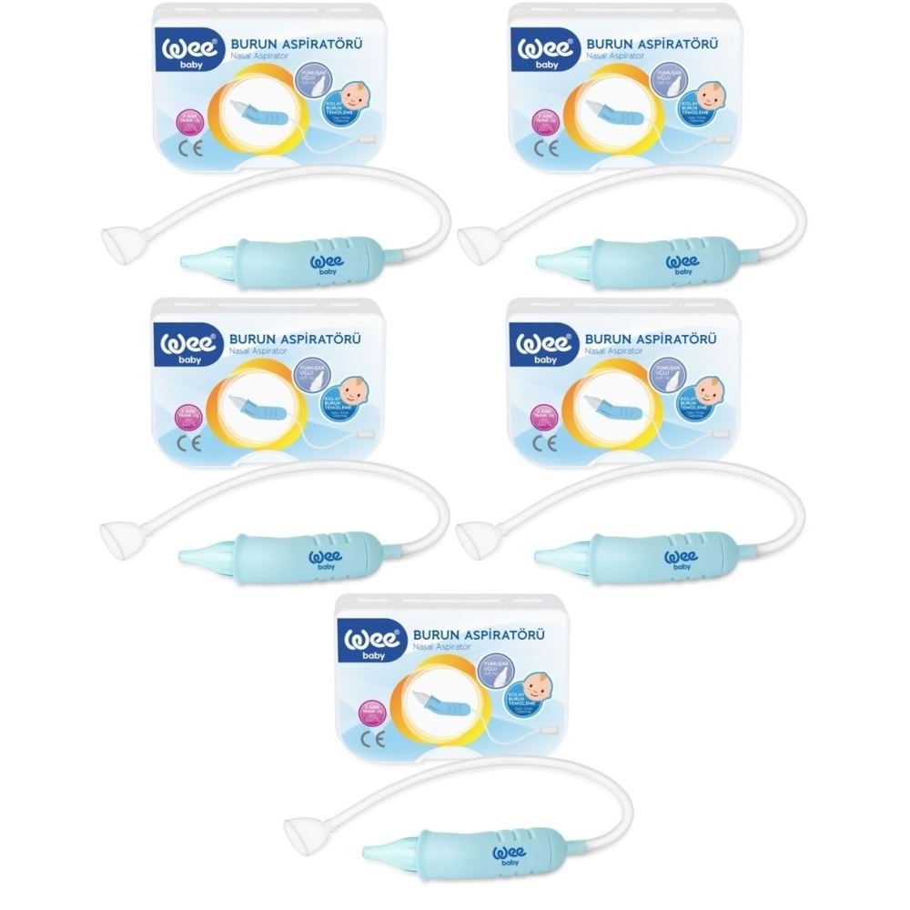 Wee Baby Burun Aspiratörü Nasal (Yeni Saklama Kabı Kutulu) (5 Li Set) (WEE162)