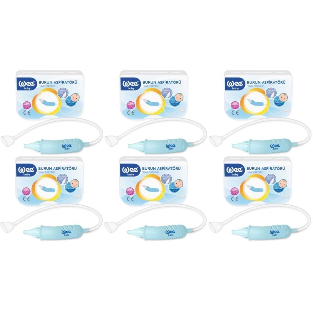 Wee Baby Burun Aspiratörü Nasal (Yeni Saklama Kabı Kutulu) (6 Lı Set) (WEE162)
