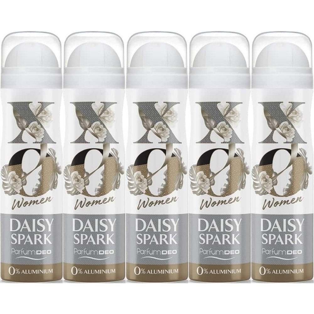 XO Deodorant 150ML Women-Kadın Daisy Spark (5 Li Set)