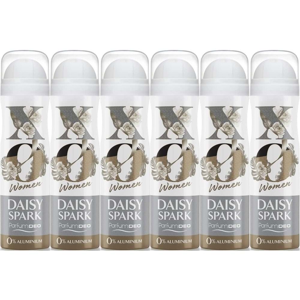 XO Deodorant 150ML Women-Kadın Daisy Spark (6 Lı Set)