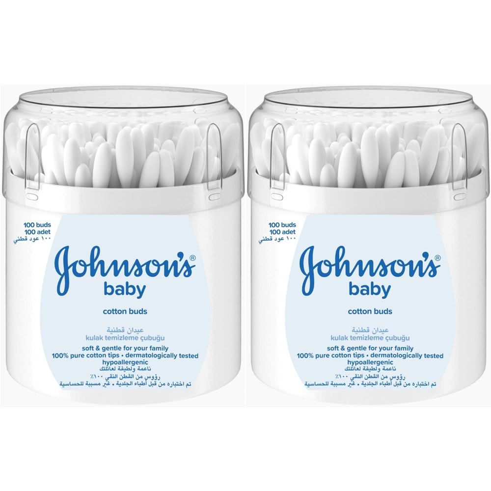 Johnsons Baby Kulak Temizleme Çubuğu 100 Adet (2 Li Set)