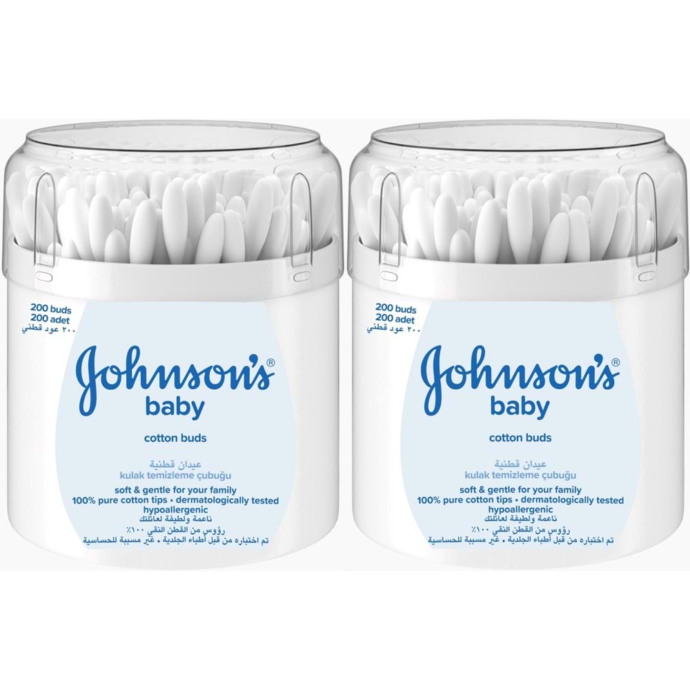 Johnsons Baby Kulak Temizleme Çubuğu 200 Adet (2 Li Set)