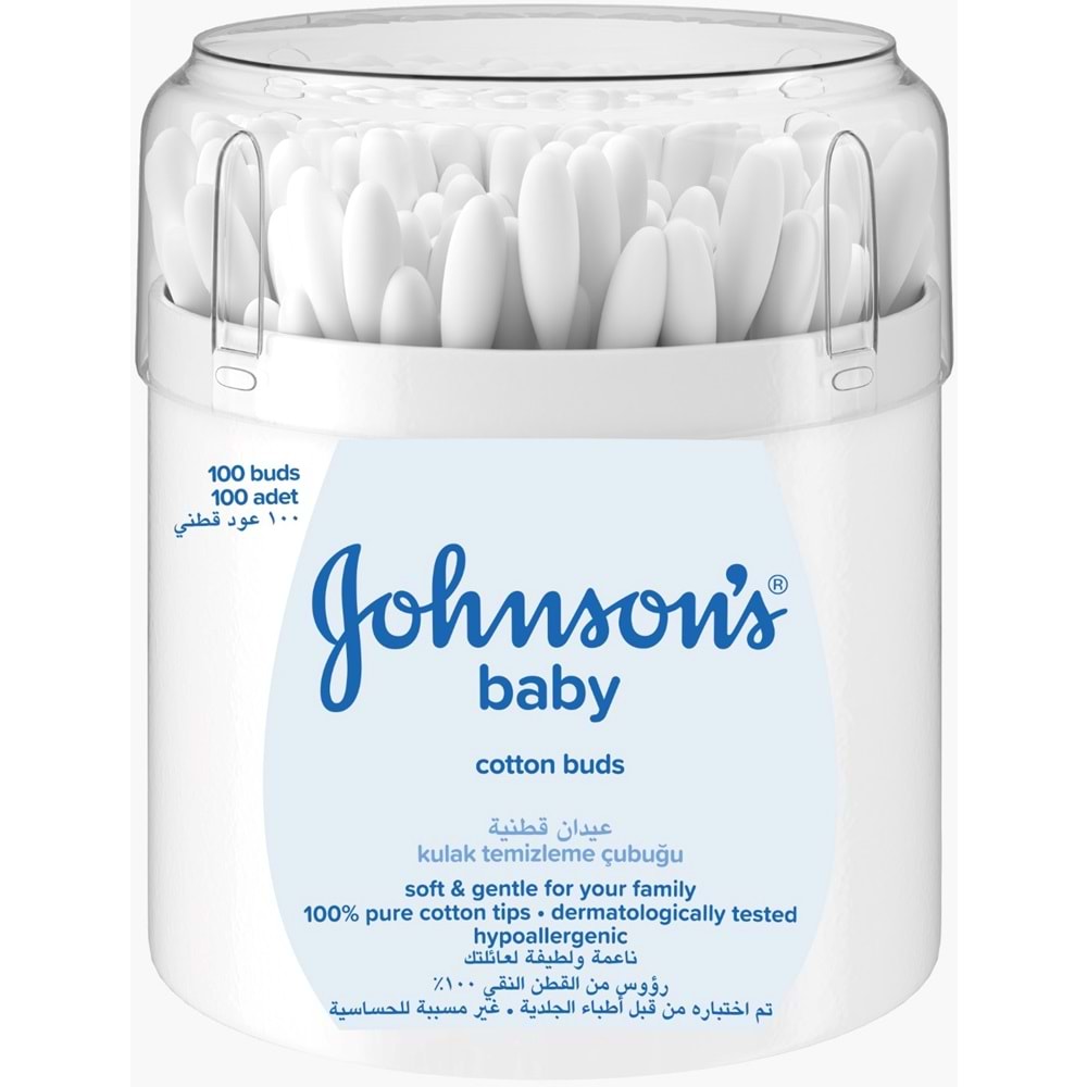 Johnsons Baby Kulak Temizleme Çubuğu 100 Adet + 200 Adet Toplam 300 Adet (Karma Set)