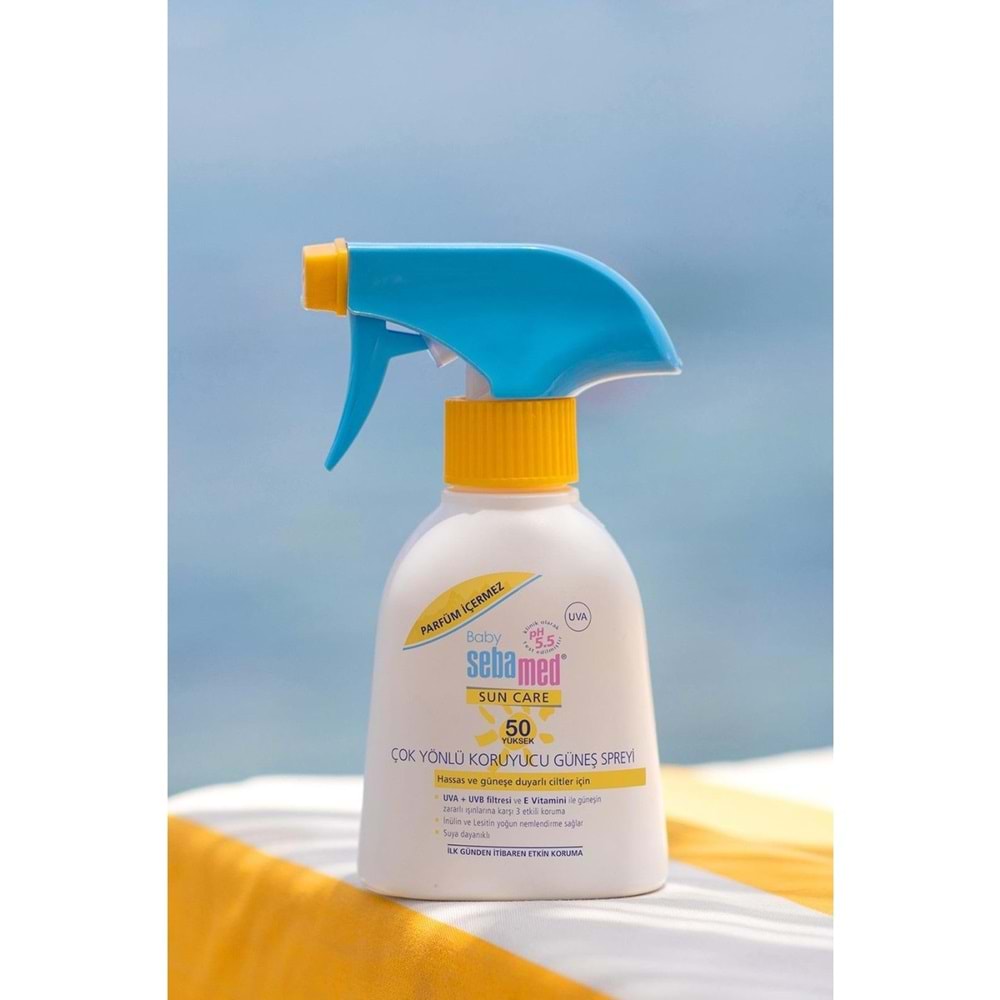 Sebamed Sun Care Bebek Güneş Losyonu Kremi Sprey 50+ 200ML PARFÜMSÜZ (Hassas Ciltler) (5 Li Set)