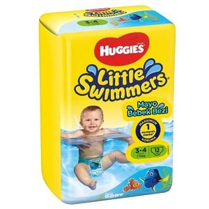 Huggıes Little Swımmers Mayo Bebek Bezi 3-4 Beden 7-15 KG Tekli (İç Adet 12)