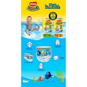 Huggıes Little Swımmers Mayo Bebek Bezi 3-4 Beden 7-15 KG Tekli (İç Adet 12)
