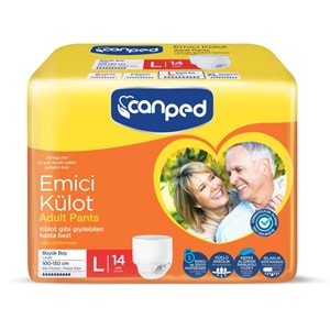 Canped Emici Külot Pants Yetişkin Bezi L - Büyük - Large 14 Adet Ekonomik Pk