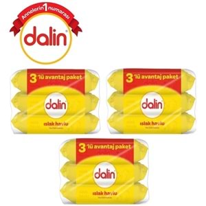 Dalin Islak Havlu Mendil Klasik 56 Yaprak 9 Lu Set (504 Yaprak)