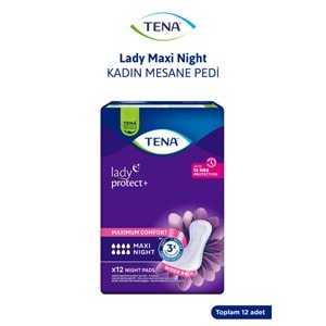 Tena Lady Protect Mesane Pedi Maxi Night Geceye Özel 12 Adet