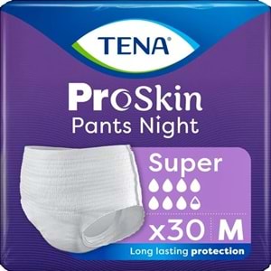 Tena Proskin Pants Süper Night Gece Emici Külot Yetişkin Bezi M - Orta - Medium 30 Adet