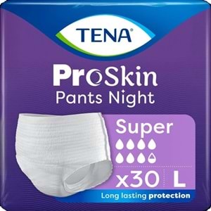 Tena Proskin Pants Süper Night Gece Emici Külot Yetişkin Bezi L - Büyük - Large 30 Adet