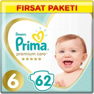 Prima Premium Care Bebek Bezi 6 Beden 13+ Extra Large 62 Adet Fırsat Pk