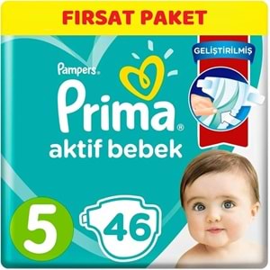 Prima Bebek Bezi 5 Beden 11-16 KG Junior 46 Adet Ekonomik Pk