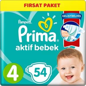 Prima Bebek Bezi 4 Beden 9-14 KG Maxi 54 Adet Ekonomik Pk